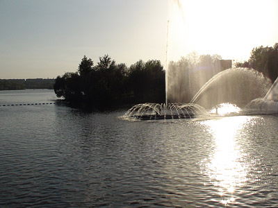 Співаючий фонтан у Вінниці відео, фонтан у місті Вінниця.
